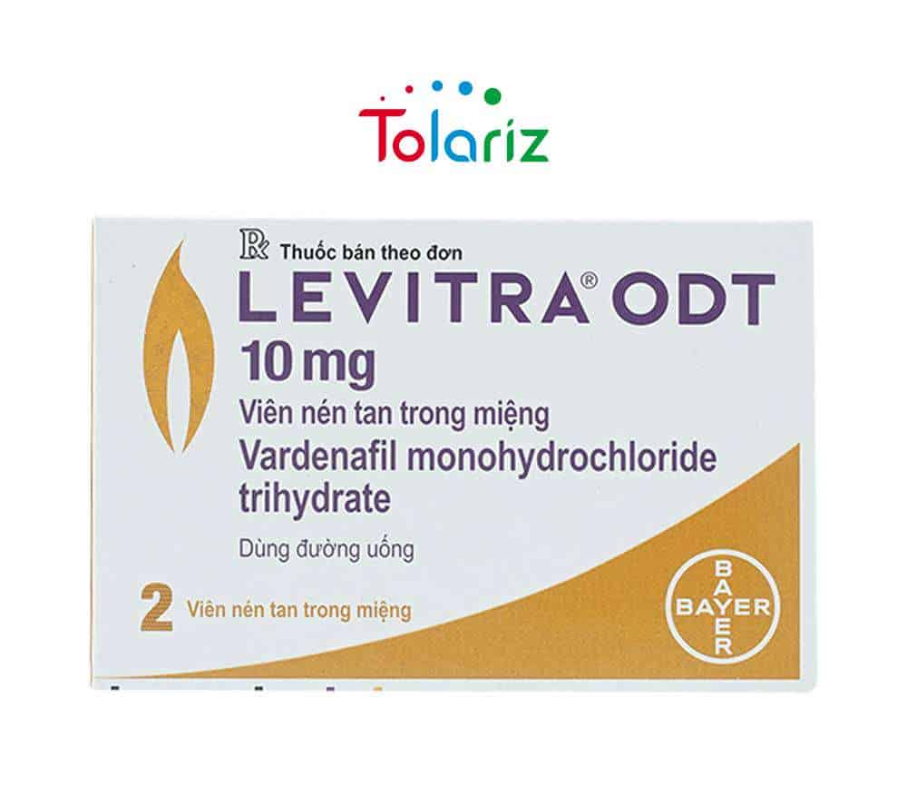 Thuốc cương dương Levitra ODT là nhóm thuốc hocmon, nội tiết tố được chỉ định cho các tình trạng rối loạn cương dương, yếu sinh lý. Sản xuất bởi công ty Bayer của Đức