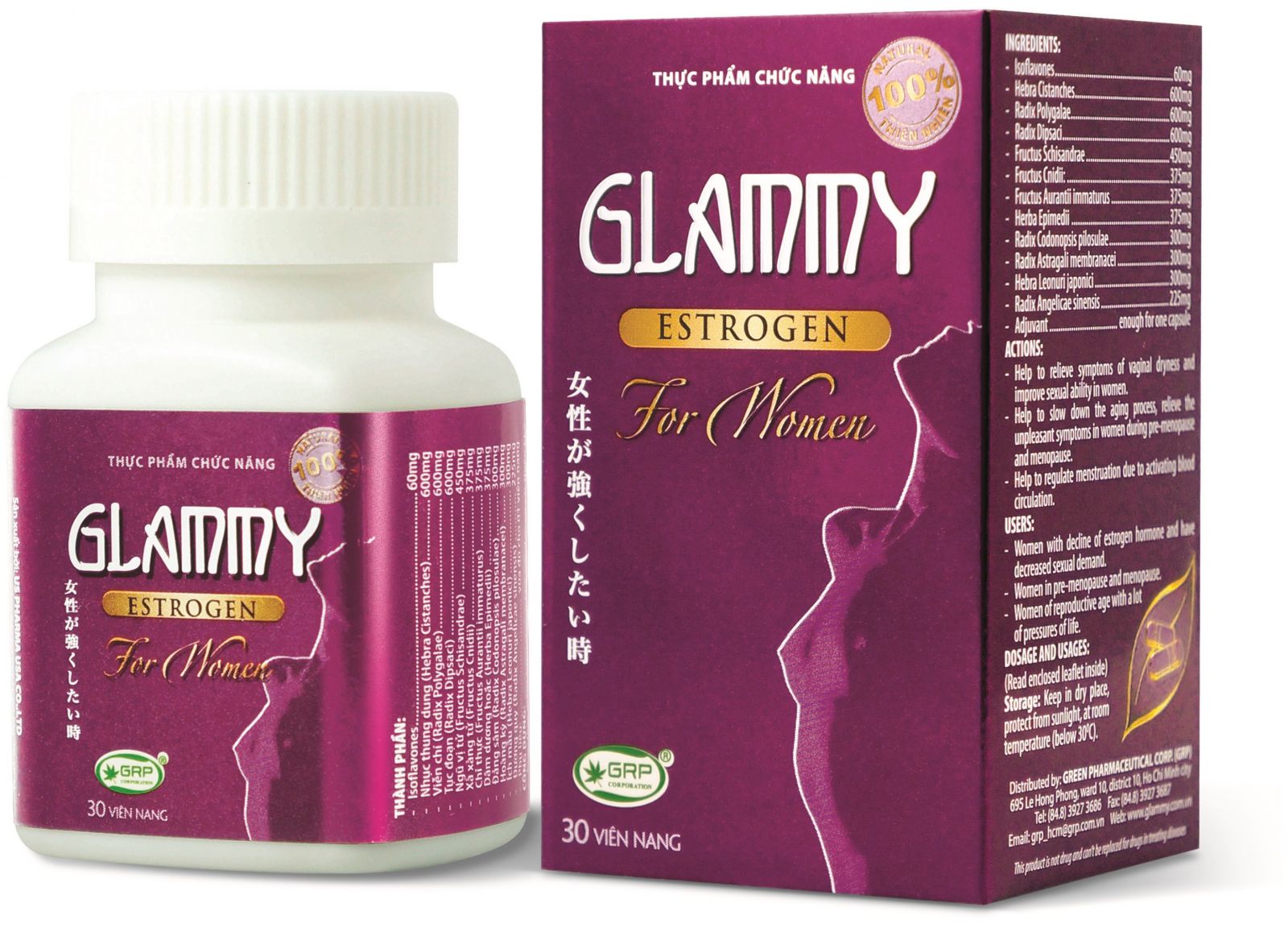 Glammy Estrogenz – Thực phẩm bảo vệ sức khỏe cho nữ