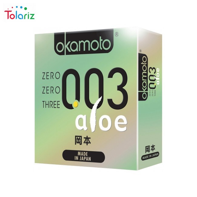 Bao cao su Okamoto Aloe siêu mỏng 0.03