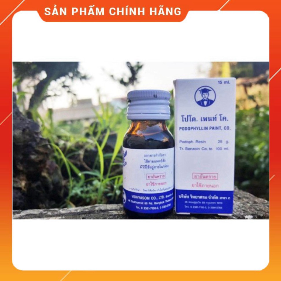 Thuốc Podophyllin Chính Hãng Thái Lan Được Ưu Chuộng Điều Trị Sùi Mào Gà
