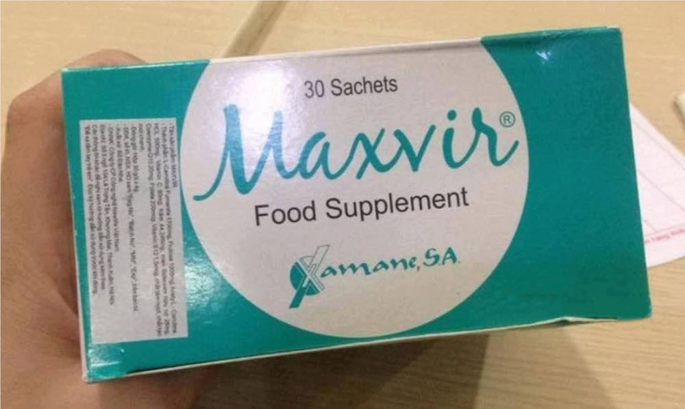 Thuốc Maxvir food supplement dạng gói giá bao nhiêu?