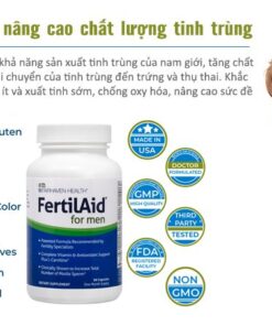 Review Công Dụng FertilAid for Men Tăng Khả Năng Sinh Sản Nam Giới