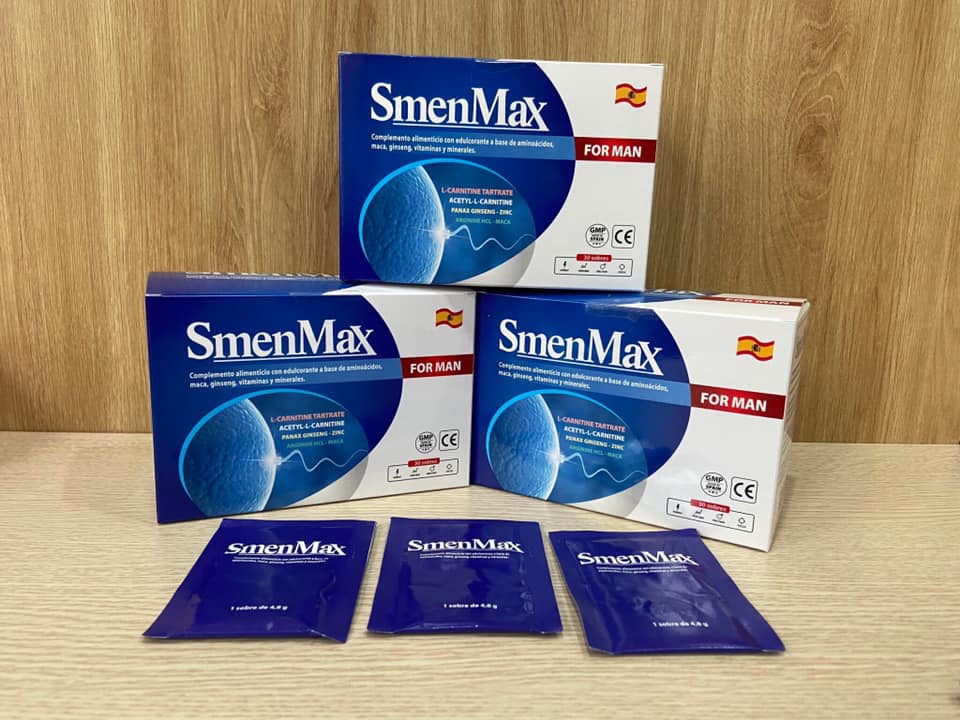 Công dụng SmenMax giúp bổ tinh trùng, giảm dị dạng