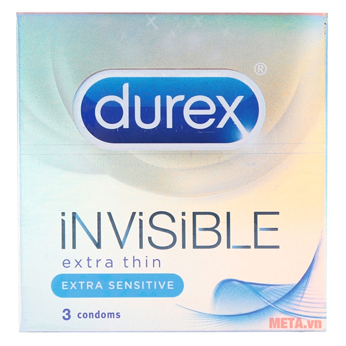 Durex Invisible Extra Thin New – Bao Cao Su Cực Siêu Mỏng
