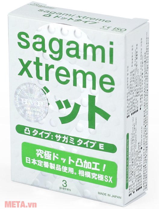 Bao cao su Sagami Xtreme White có độ dày 0.04mm