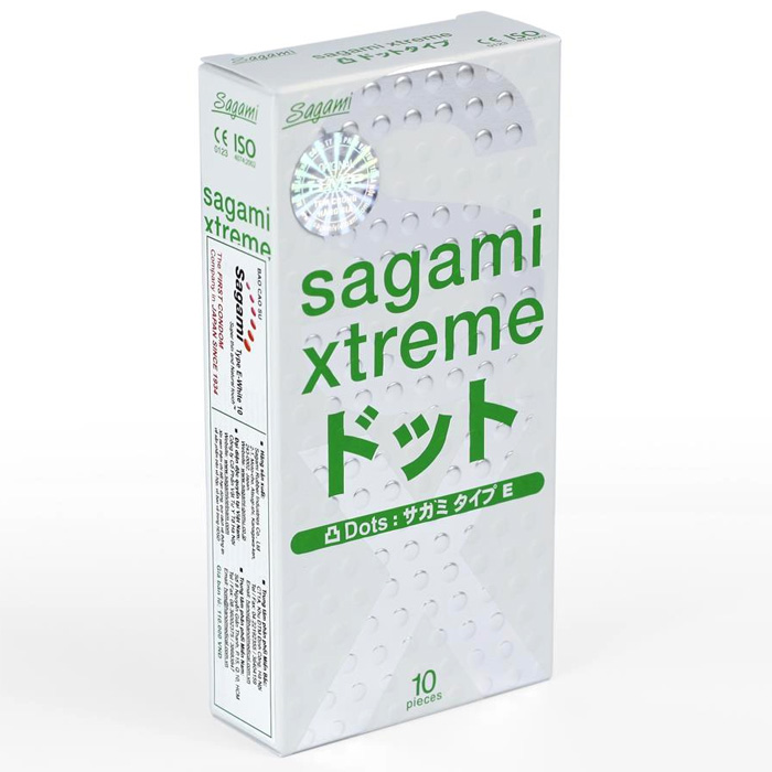 Bao cao su Sagami Xtreme White (Type E White Hộp 10 chiếc)