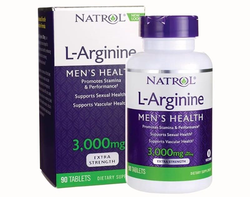 Viên uống hỗ trợ tăng cường sinh lý nam Natrol L-Arginine 3000mg