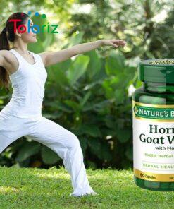 Viên uống hỗ trợ sinh lý nam Nature's Bounty Horny Goat Weed, sung mãn khi lâm trận hộp 60 viên